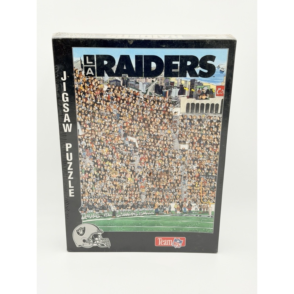 Vintage 1994 LA Raiders  Fandemonium Jigsaw Puzzle  Buffalo Games Sealed  513 Pc